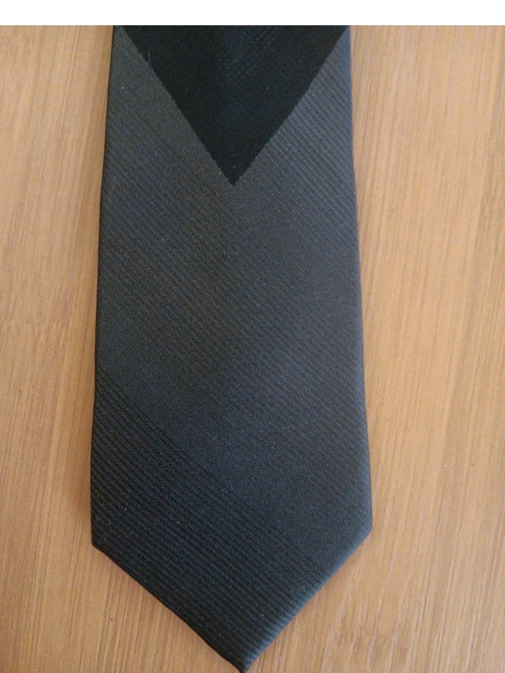 Apt. 9 Black Gray Geometric Silk Necktie Mens Modern Diamond Pattern Tie - Picture 3 of 5